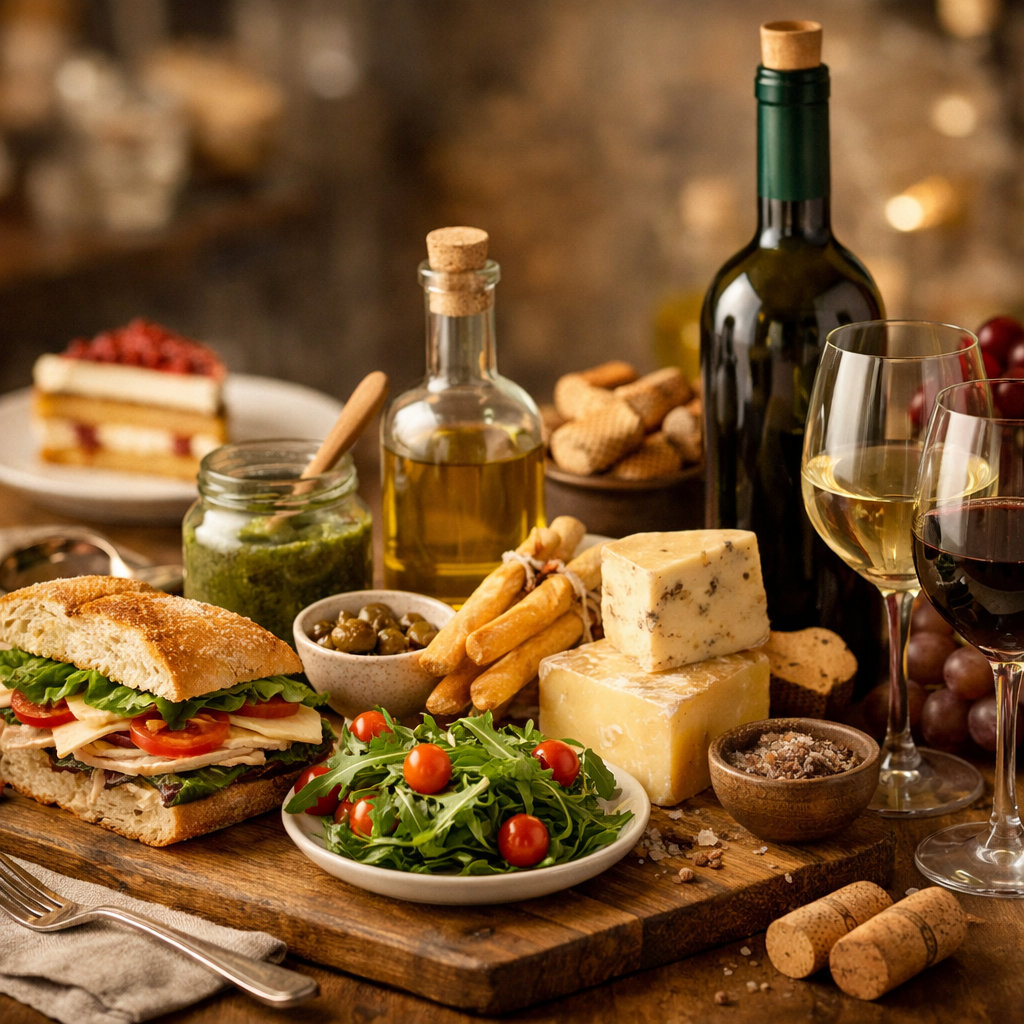 Stella's Modern Pantry curated gourmet goods, fresh cafe dining, and boutique wine selection in downtown Ocala